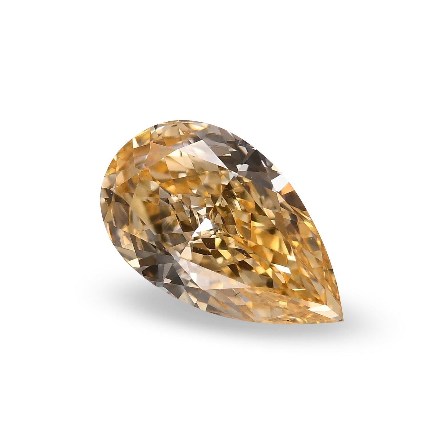 0,60 Karat Fancy Orange Yellow Birnenförmiger Diamant (VS2) GIA