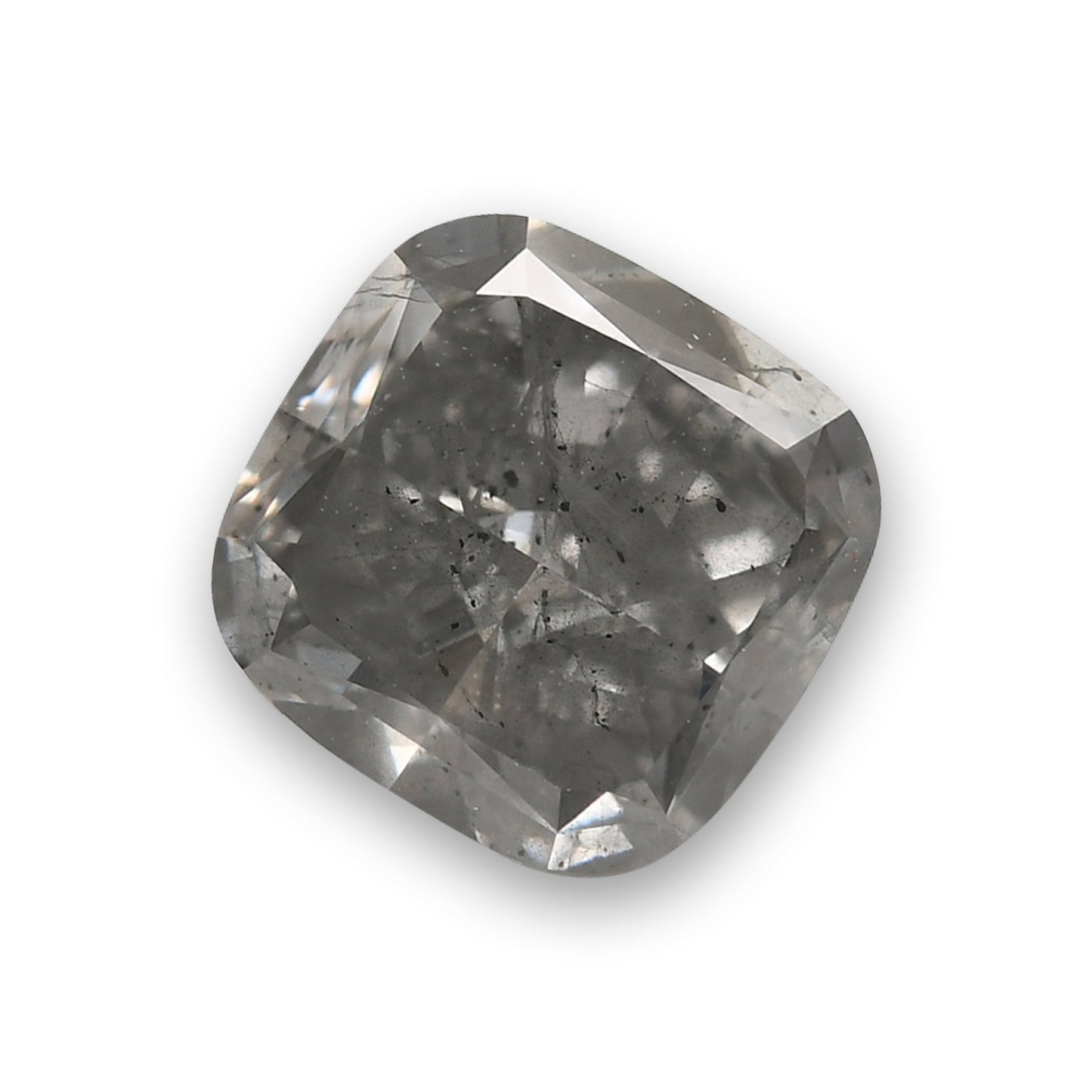 1,41 Karat Fancy Gray Cushion Diamant (I2) GIA