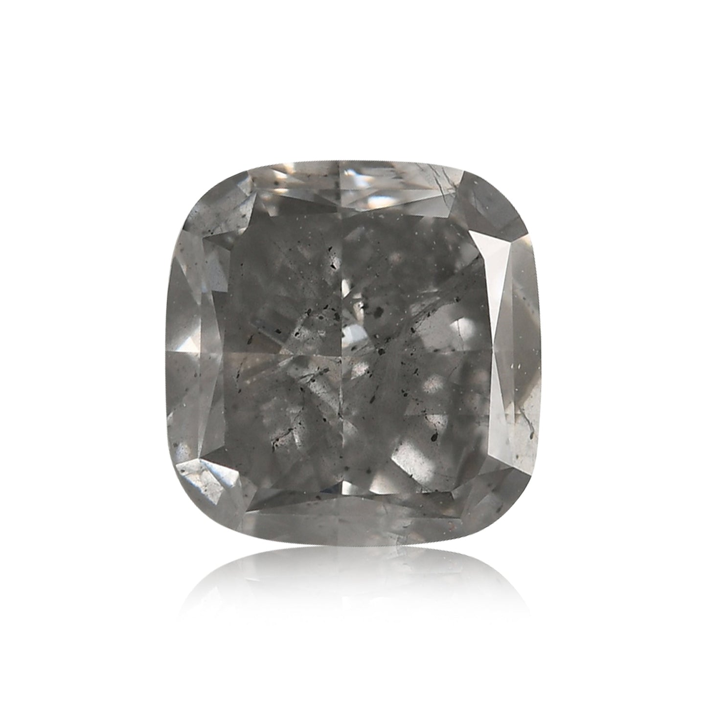 1,41 Karat Fancy Gray Cushion Diamant (I2) GIA