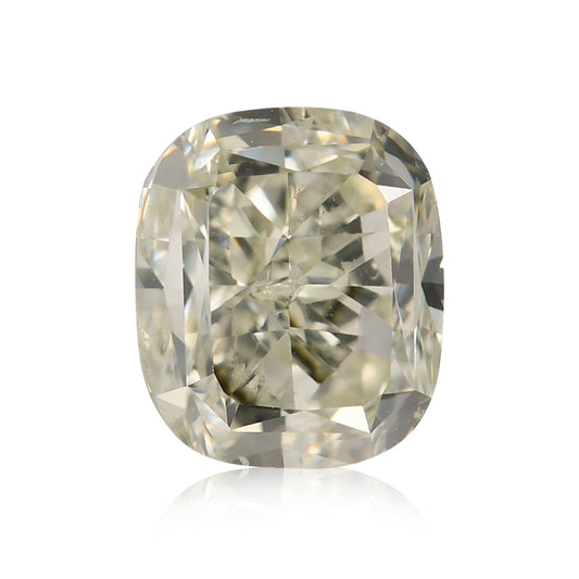 1,52 Karat hellgelbgrüner Kissen-Diamant SI2 GIA