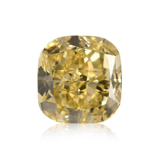 1,71 Karat Fancy Brownish Yellow Cushion Diamond VS2 GIA