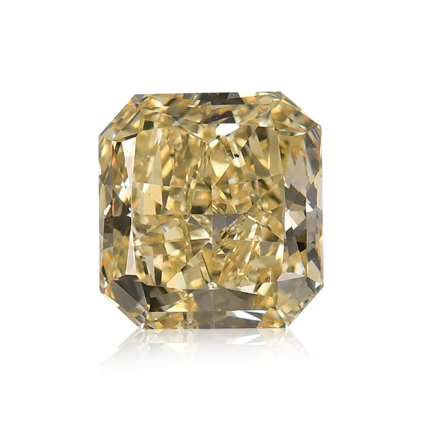 2,03 Karat Fancy Light Brownish Yellow Radiant VS2 GIA