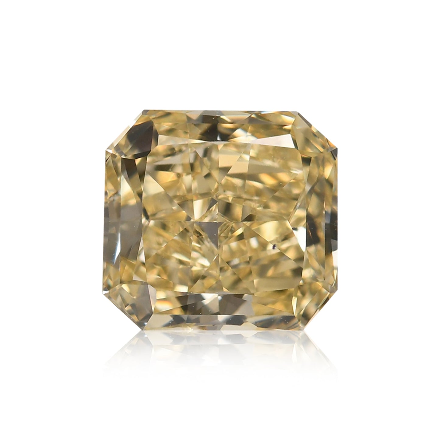 2,03 Karat Fancy Light Brownish Yellow Radiant VS2 GIA