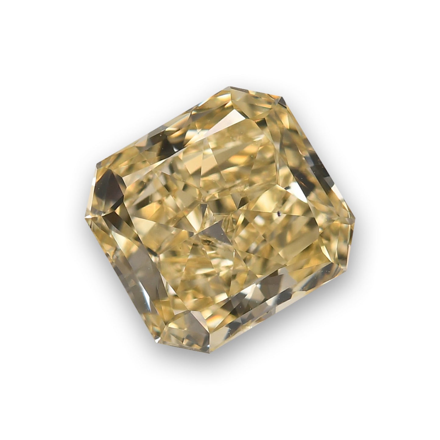 2,03 Karat Fancy Light Brownish Yellow Radiant VS2 GIA