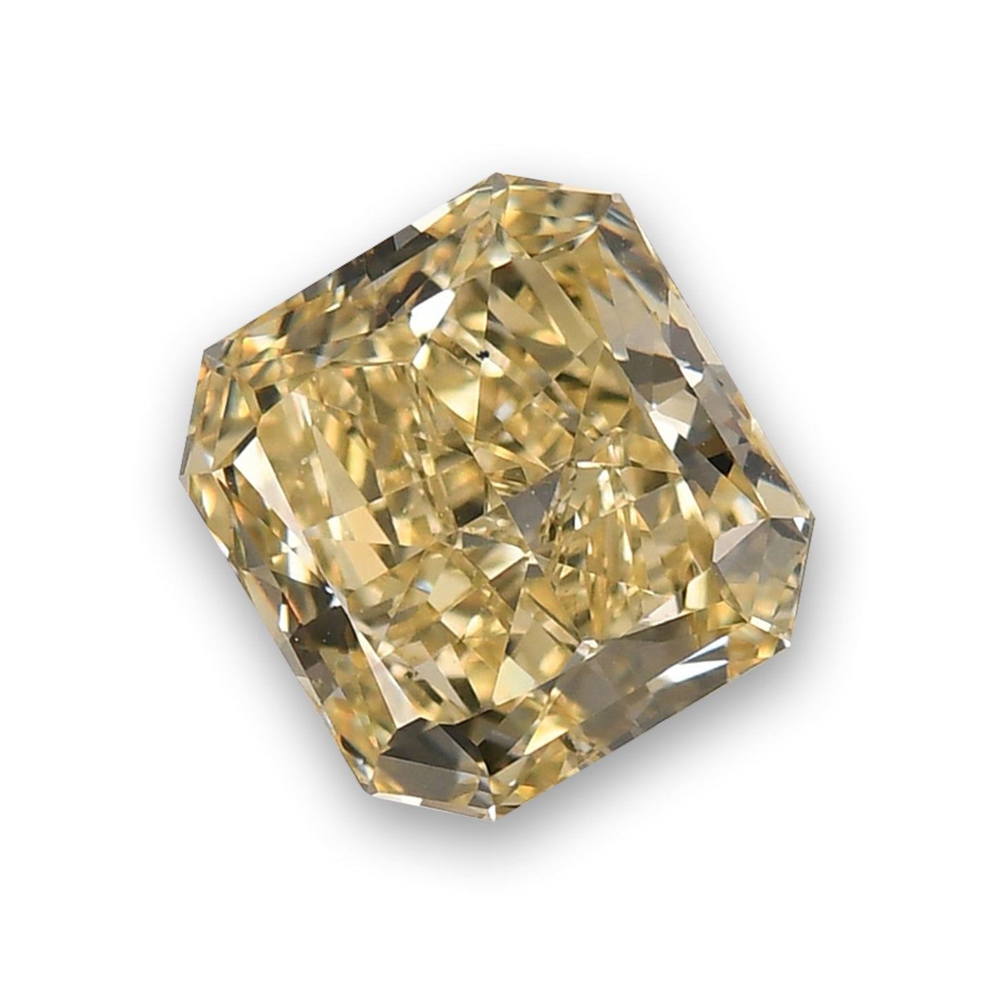 2,03 Karat Fancy Light Brownish Yellow Radiant VS2 GIA