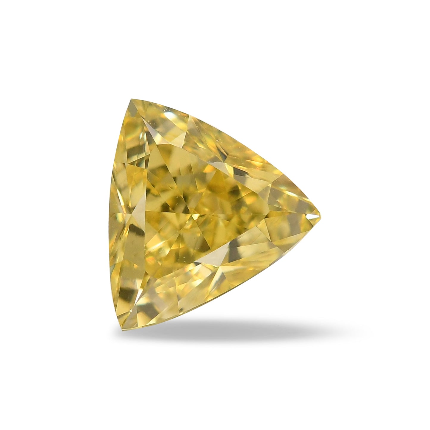1,01 Karat Fancy Intense Yellow Trilliant Diamond VVS1 GIA