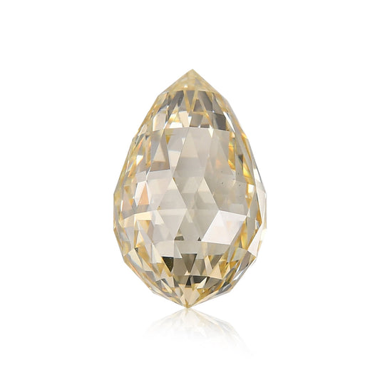 5,06 Karat Fancy Light Brownish Yellow Briolette Diamant SI1 GIA