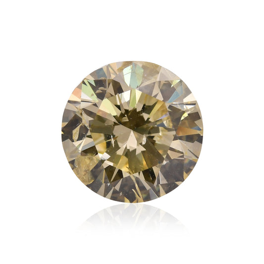 5,20 Karat Fancy Brownish Yellow Round Brilliant (SI2) GIA