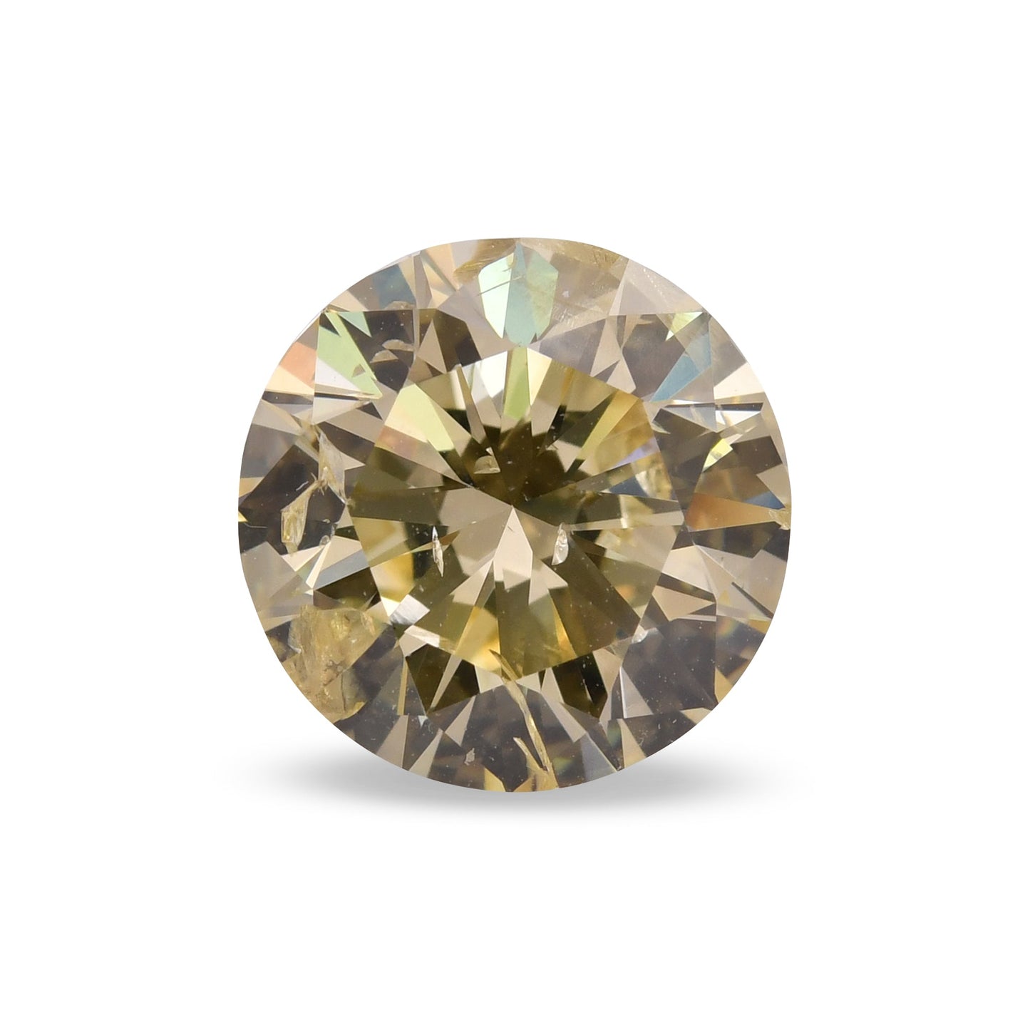 5,20 Karat Fancy Brownish Yellow Round Brilliant (SI2) GIA