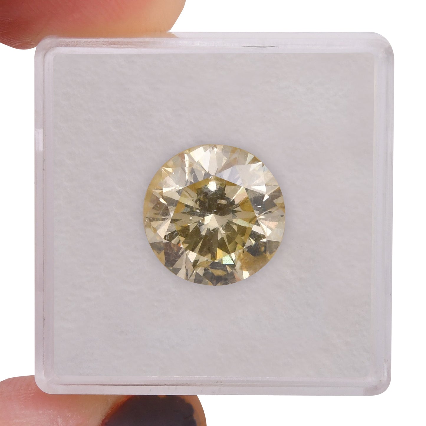 5,20 Karat Fancy Brownish Yellow Round Brilliant (SI2) GIA