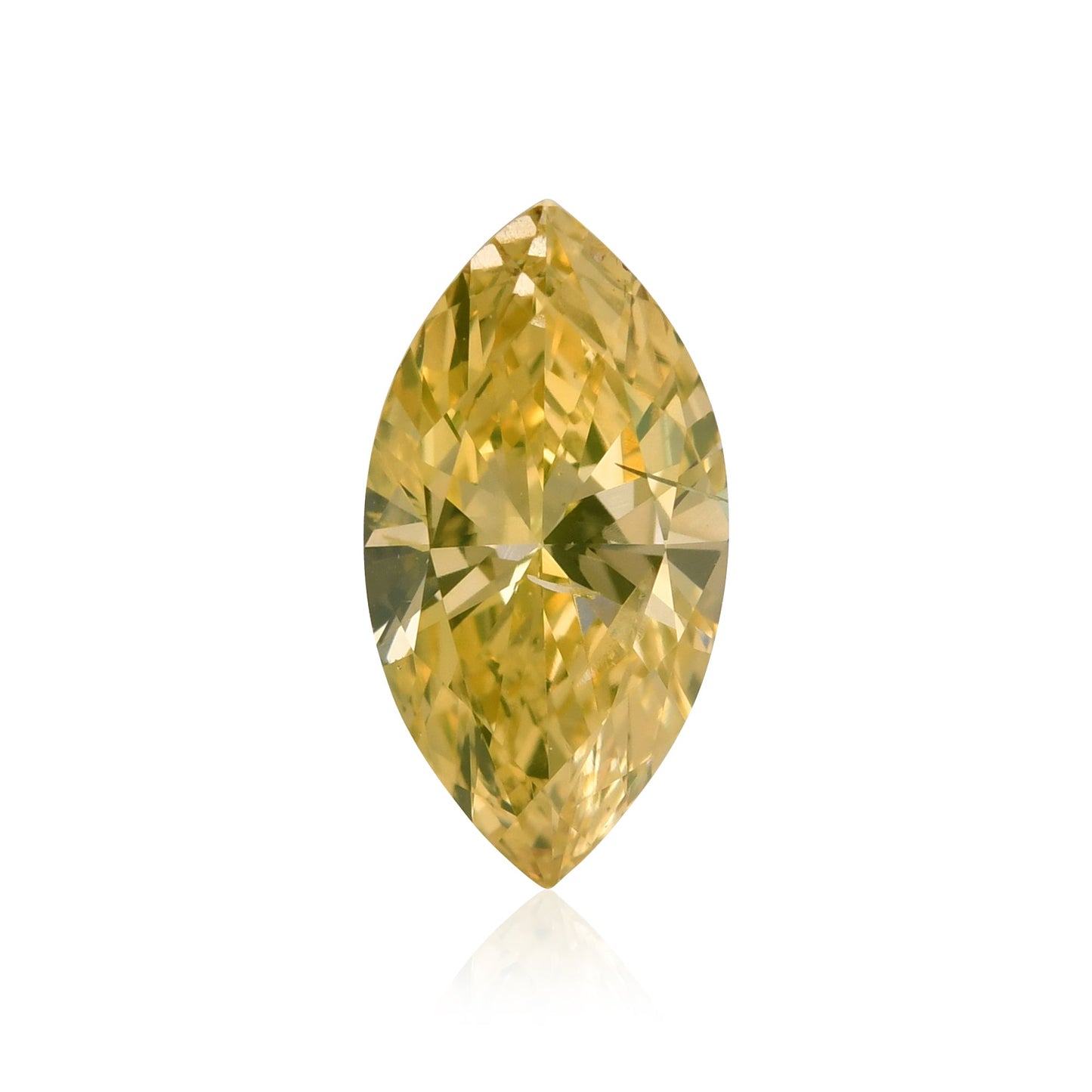1,07 Karat Fancy Intense Yellow Marquise-Diamant I1 GIA