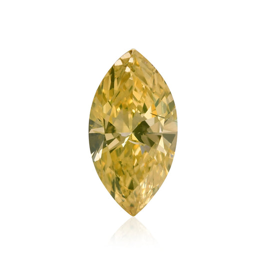 1,07 Karat Fancy Intense Yellow Marquise-Diamant I1 GIA