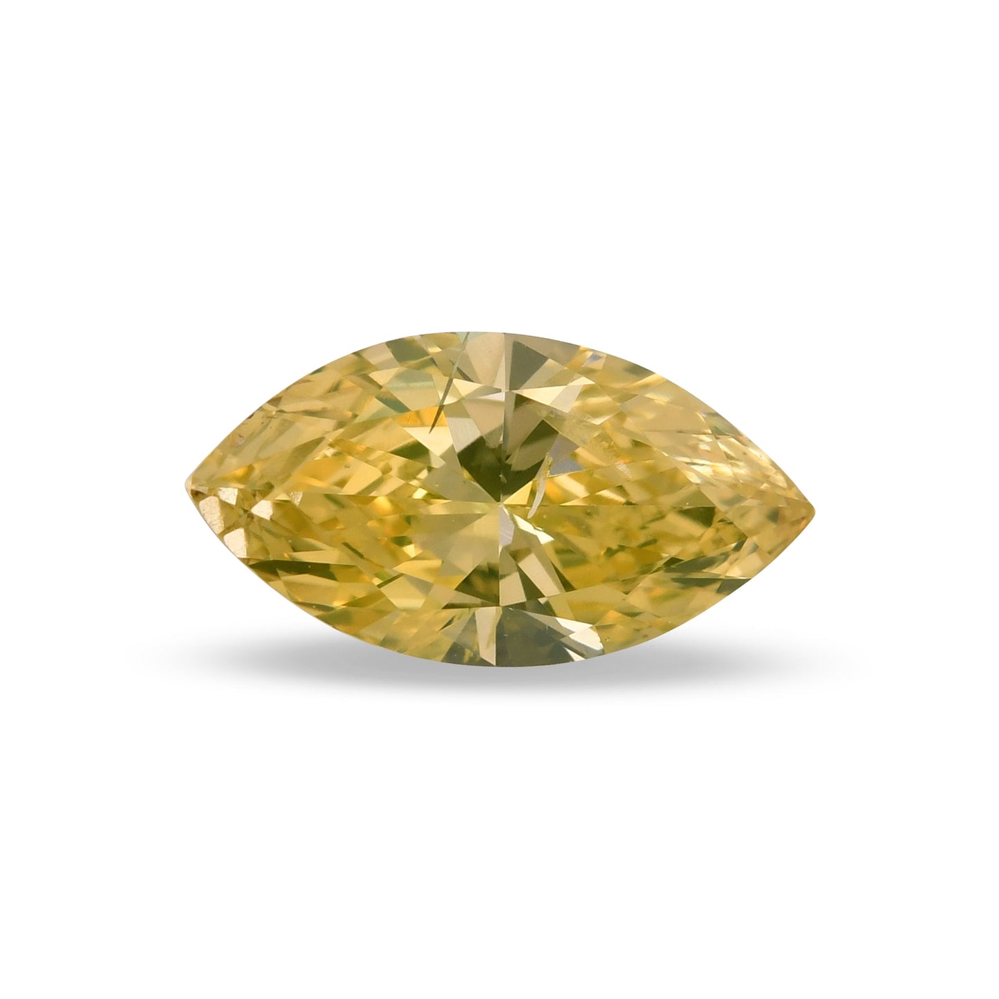 1,07 Karat Fancy Intense Yellow Marquise-Diamant I1 GIA