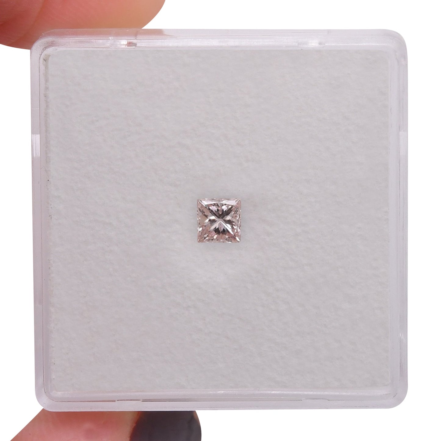 0,23 Karat hellrosa Prinzessdiamant VS2 GIA