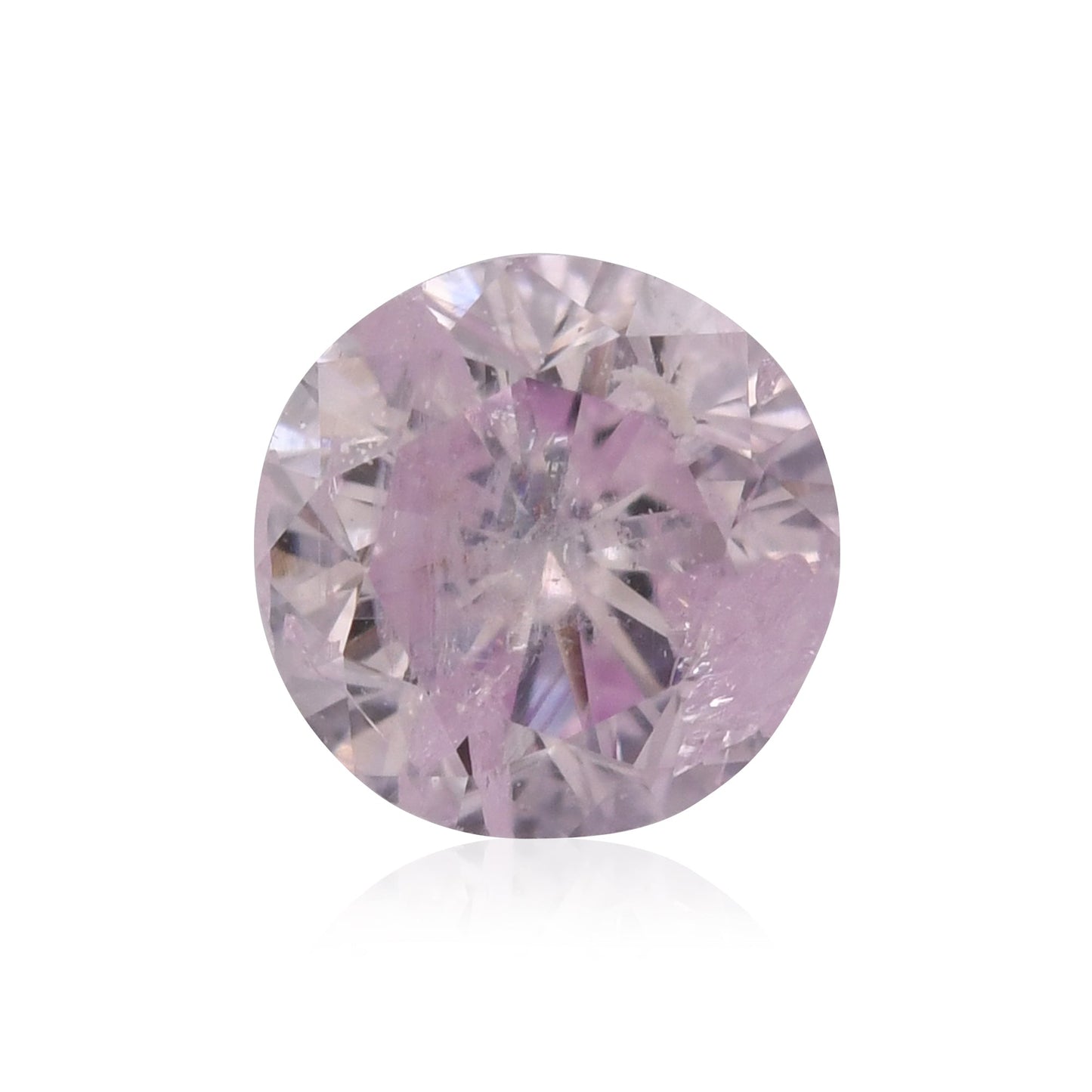 0,25 Karat Fancy Light Purplish Pink Brillant (SI2) GIA