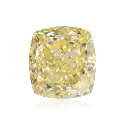 1,41 Karat Fancy Light Yellow Cushion Diamond SI1 GIA