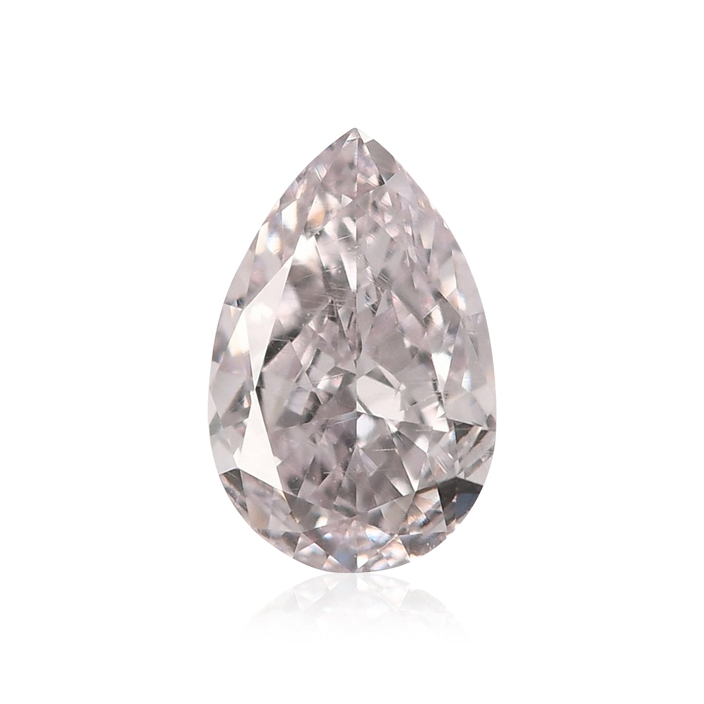 0,51 Karat sehr hellrosa birnenförmiger Diamant SI1 GIA