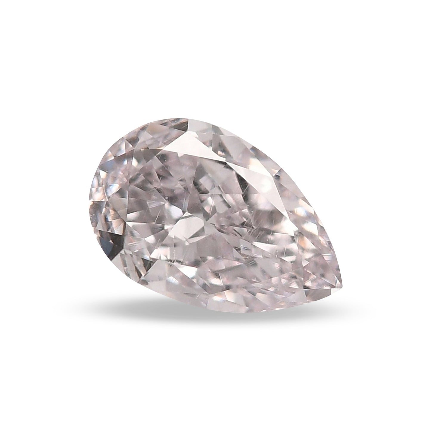 0,51 Karat sehr hellrosa birnenförmiger Diamant SI1 GIA