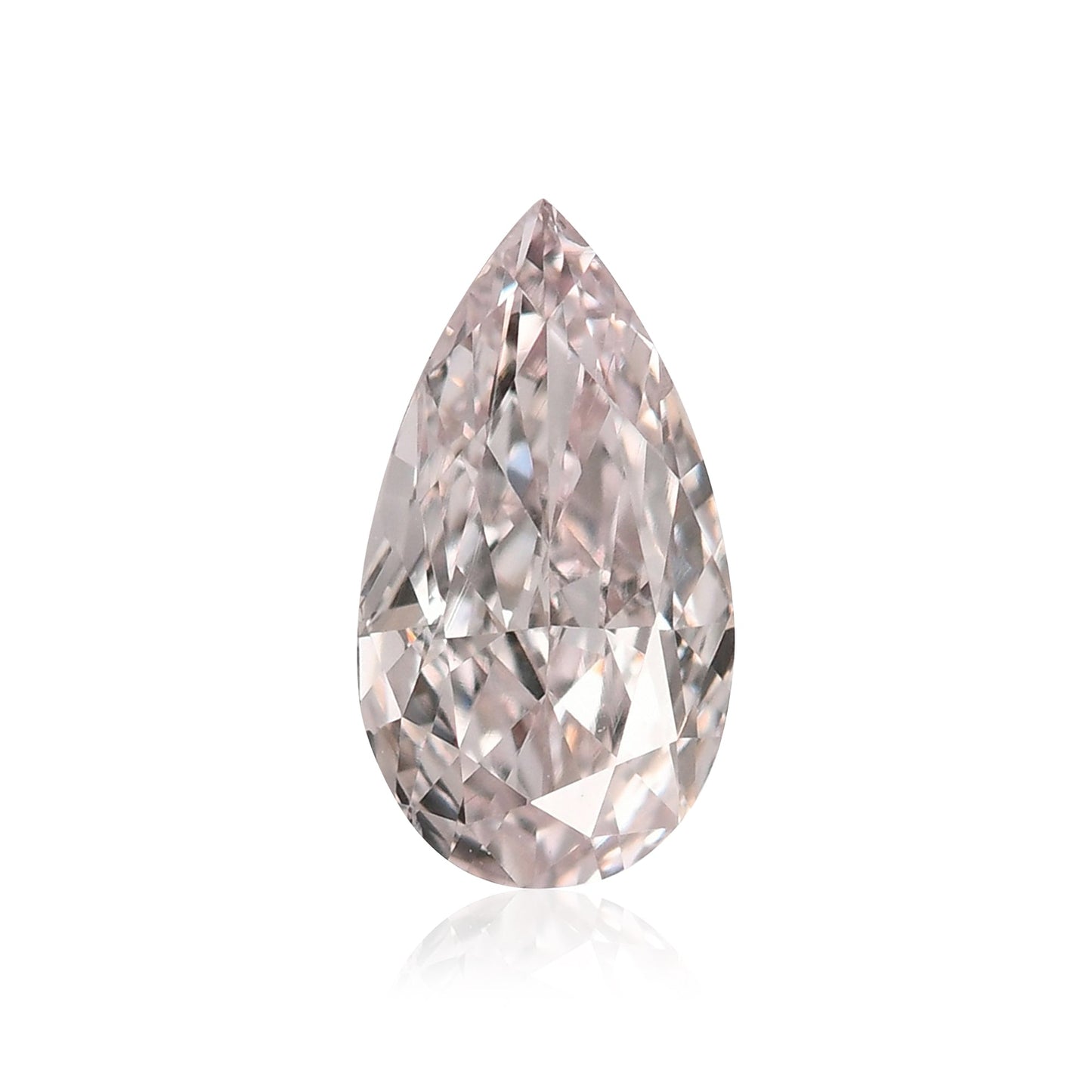 0,50 Karat sehr hellrosa birnenförmiger Diamant SI1 GIA