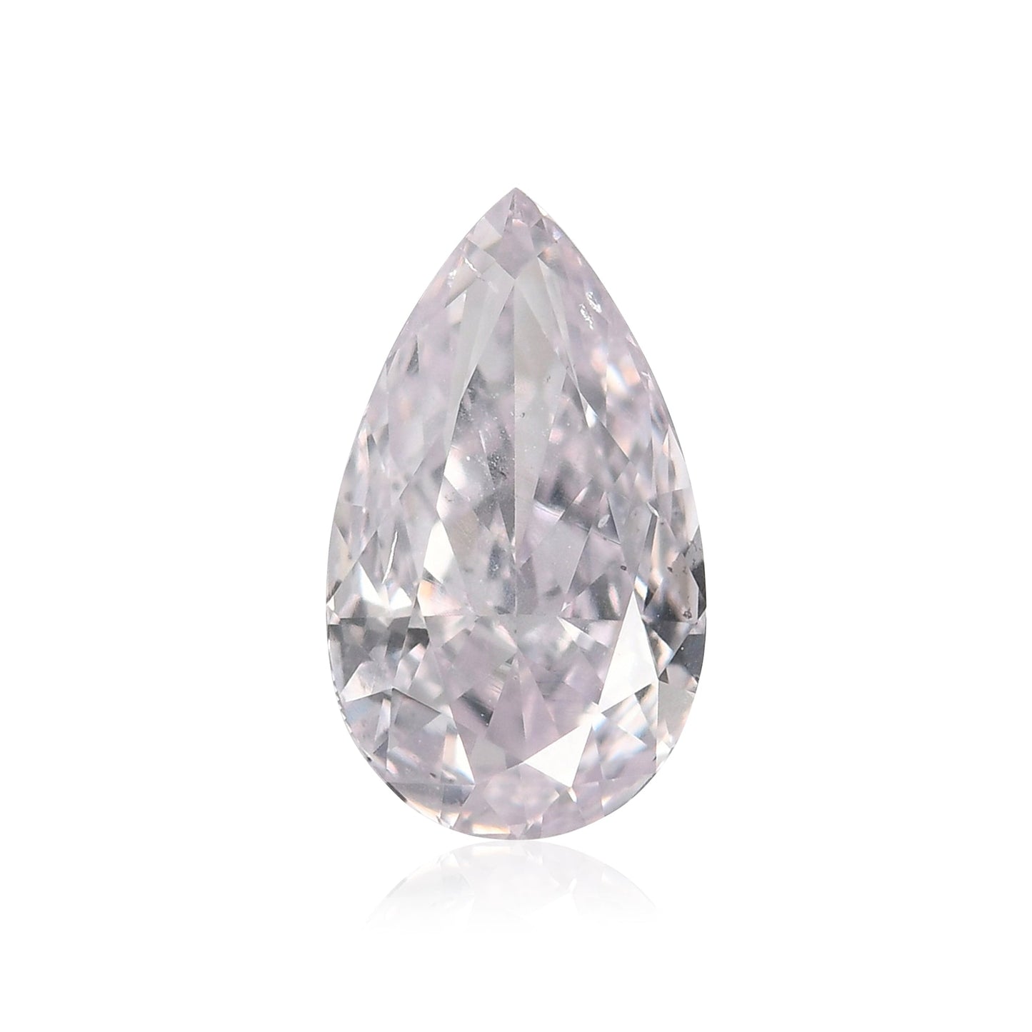 0,72 Karat sehr hellrosa birnenförmiger Diamant SI1 GIA