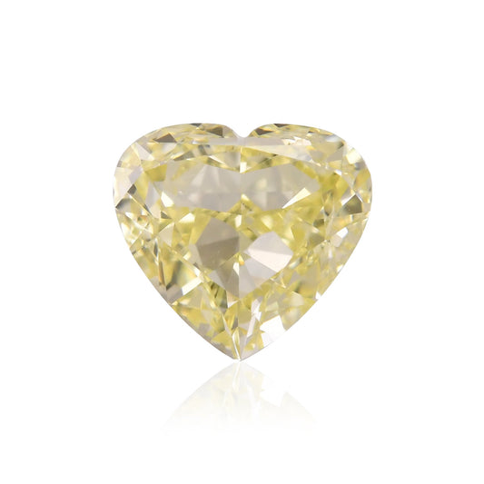 1,00 Karat Fancy Light Yellow Heart Diamant SI2 GIA