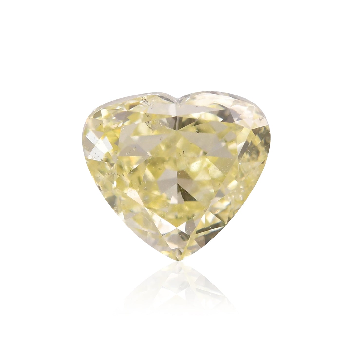 1,03 Karat Fancy Light Yellow Heart Diamant I1 GIA