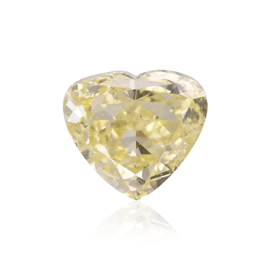 1,03 Karat Fancy Light Yellow Heart Diamant I1 GIA