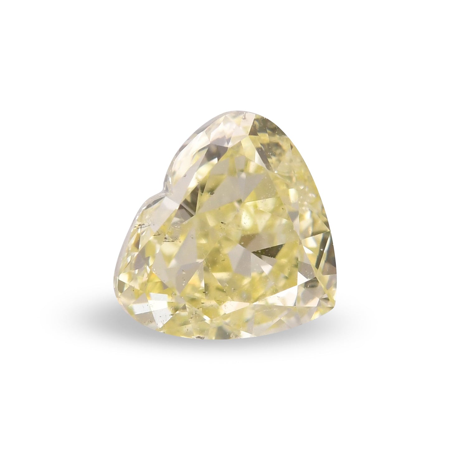 1,03 Karat Fancy Light Yellow Heart Diamant I1 GIA