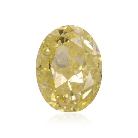 1,00 Karat Fancy Intense Yellow Oval Diamond I1 GIA