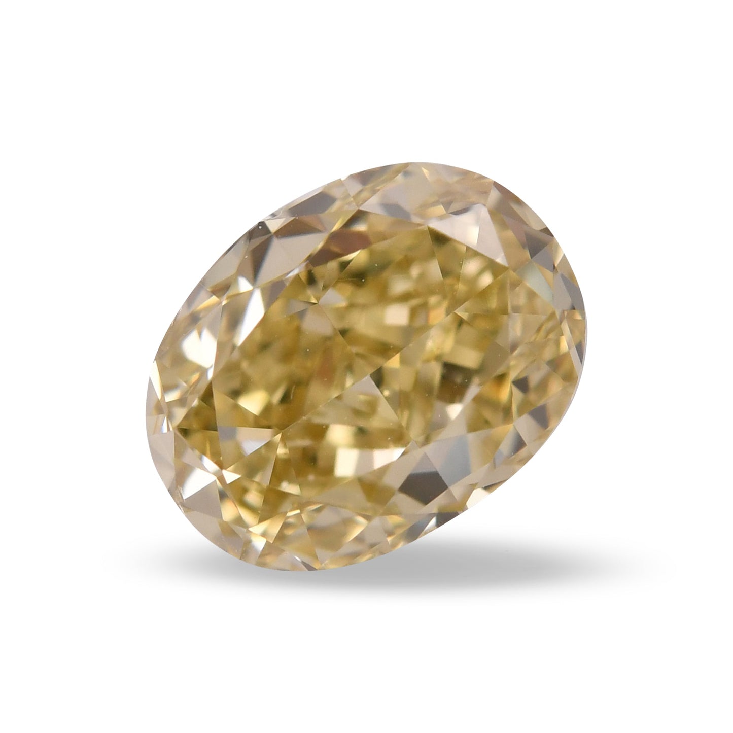0,89 Karat Fancy Brownish Yellow Oval Diamond VS2 GIA