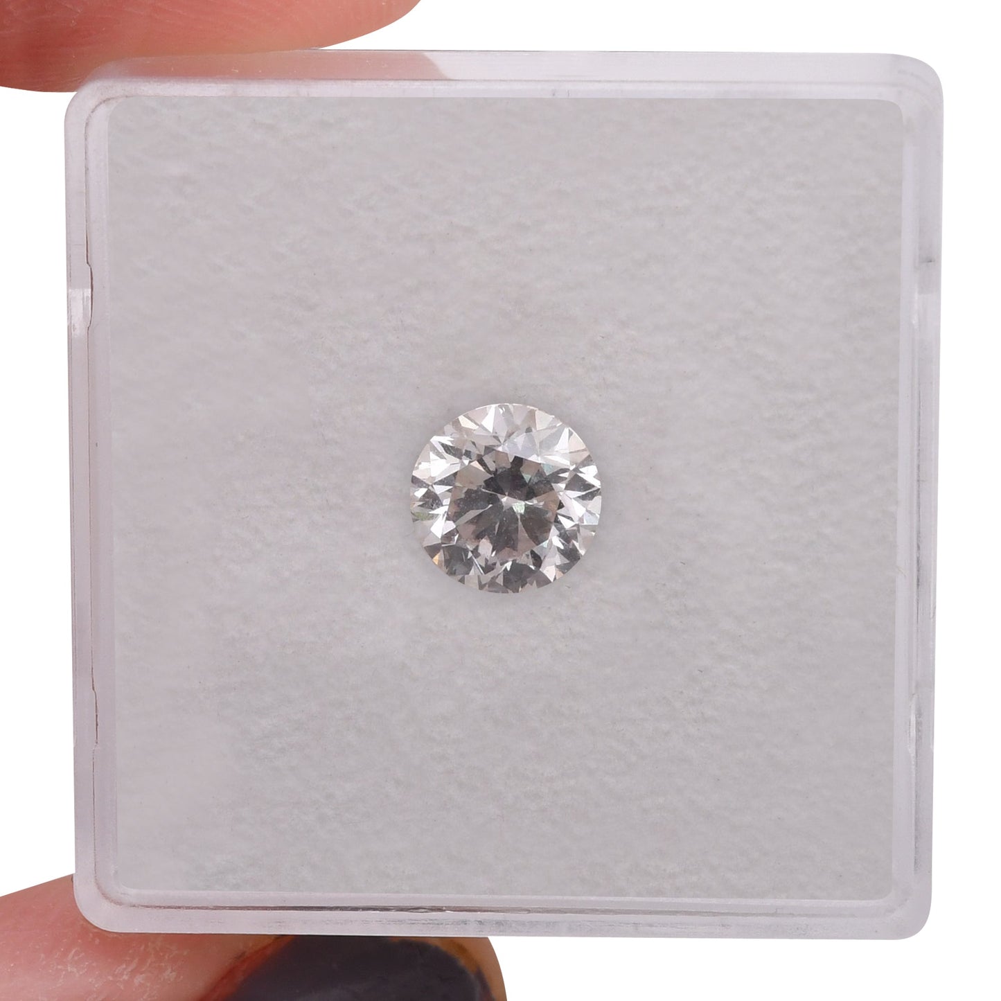 1,00 Karat blassrosa-brauner, runder Brillant-Diamant, SI2, GIA