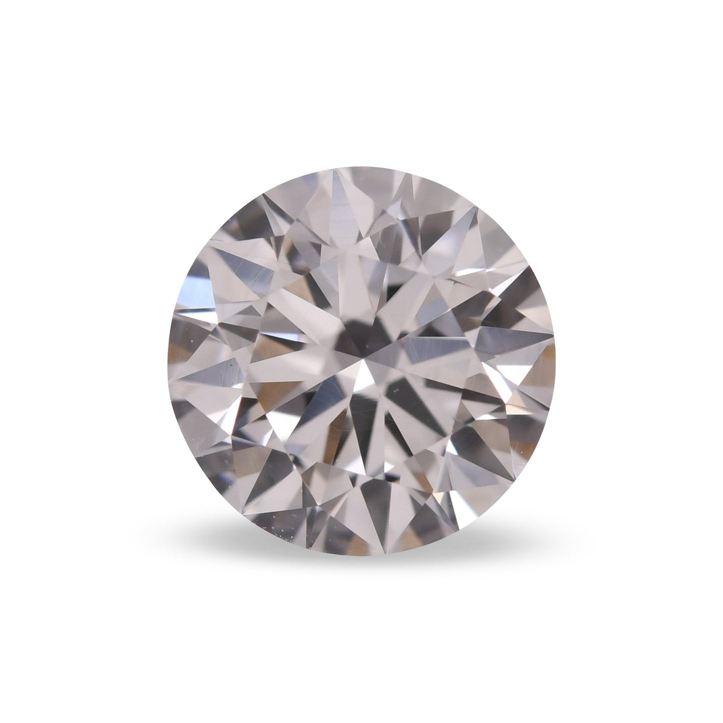 0,91 Karat blassrosa-brauner, runder Brillantdiamant, VS2, GIA