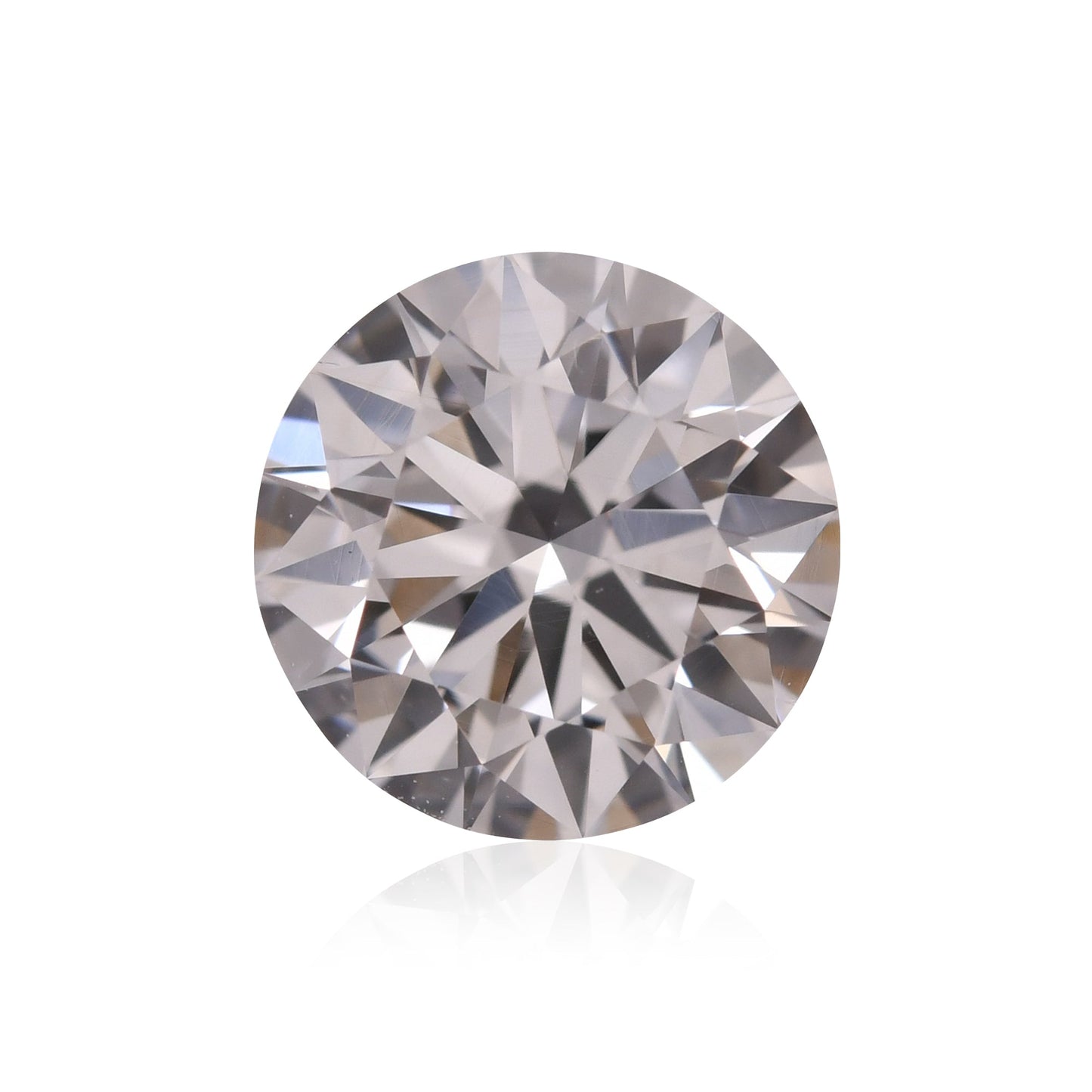 0,91 Karat blassrosa-brauner, runder Brillantdiamant, VS2, GIA