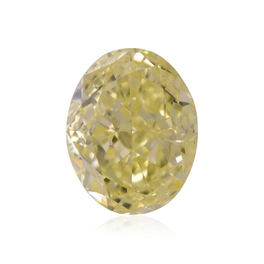 1,00 Karat Fancy Yellow Oval Diamond I1 GIA