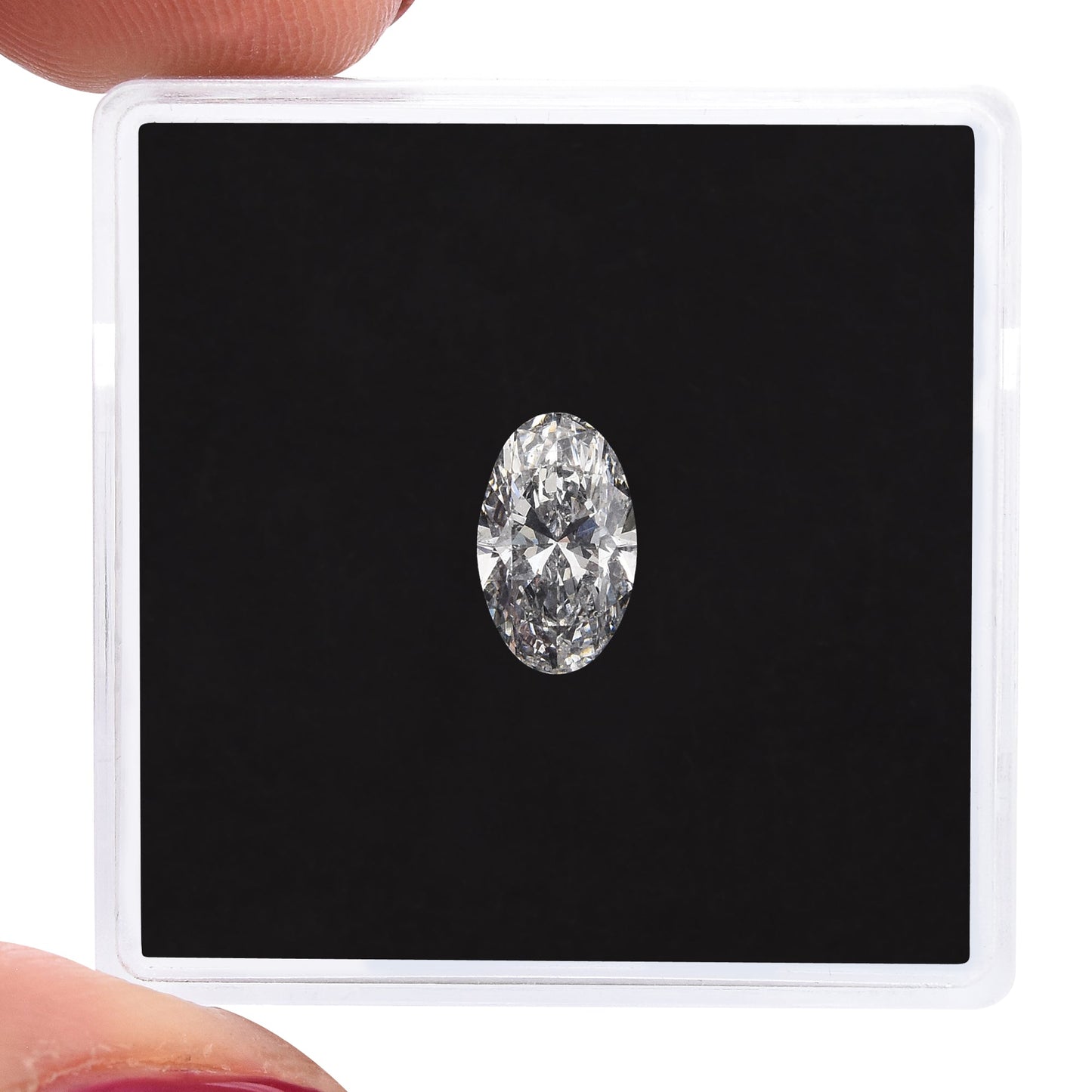 0,82 Karat D ovaler Diamant SI2 GIA