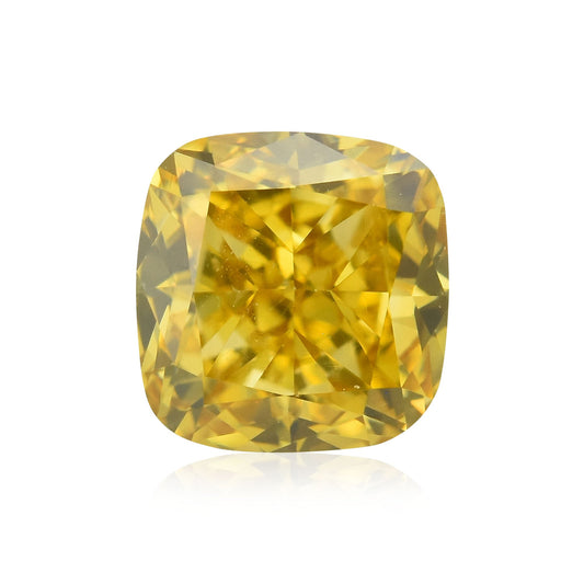 0.56 Carat Fancy Deep Brownish Yellow Cushion Diamond SI2 GIA