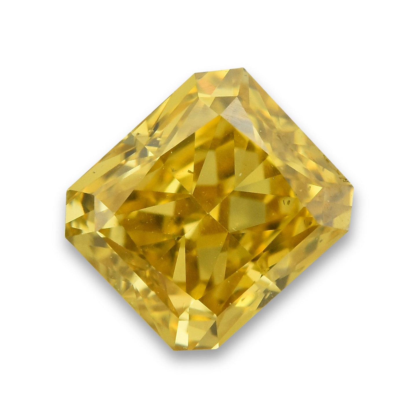 0,50 Karat Fancy Deep Brownish Orangey Yellow Radiant Diamant SI1 GIA