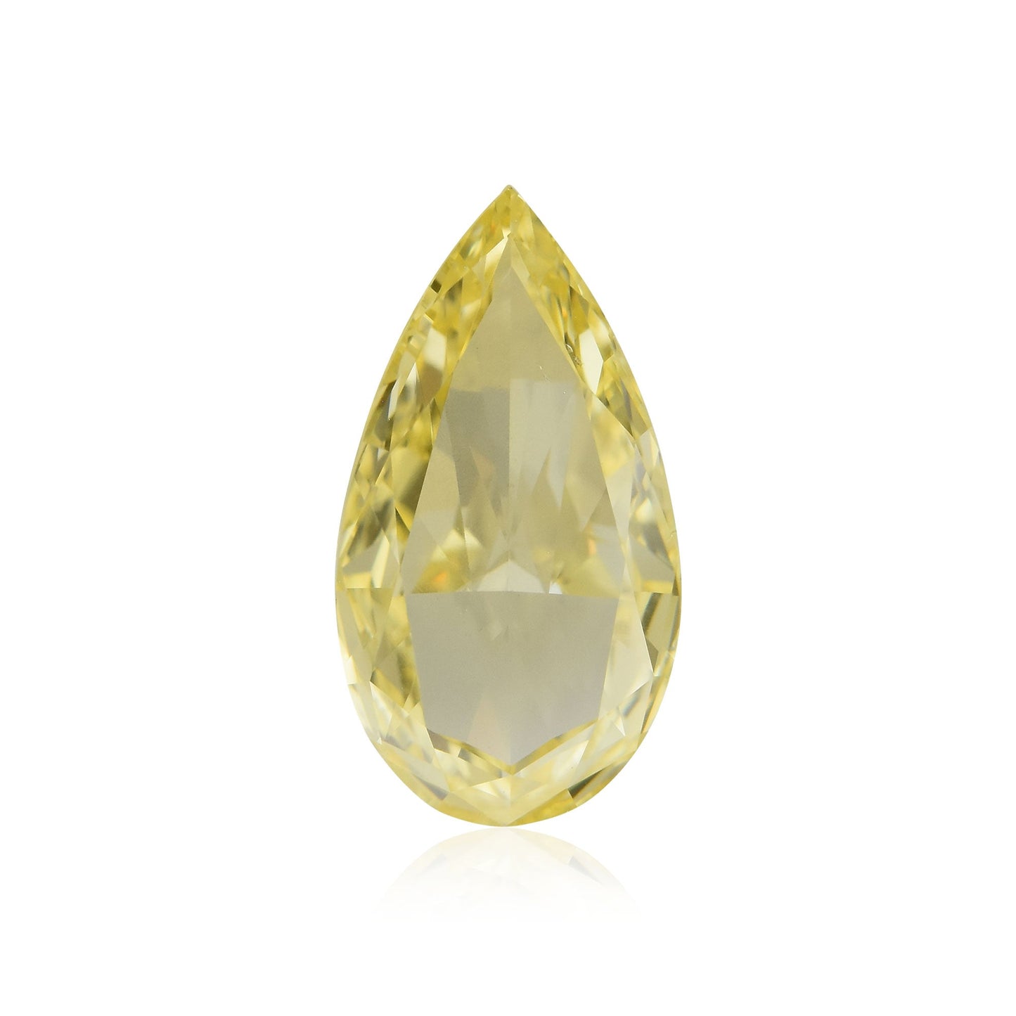 1,00 Karat Fancy Yellow Birnenförmiger Diamant SI1 GIA