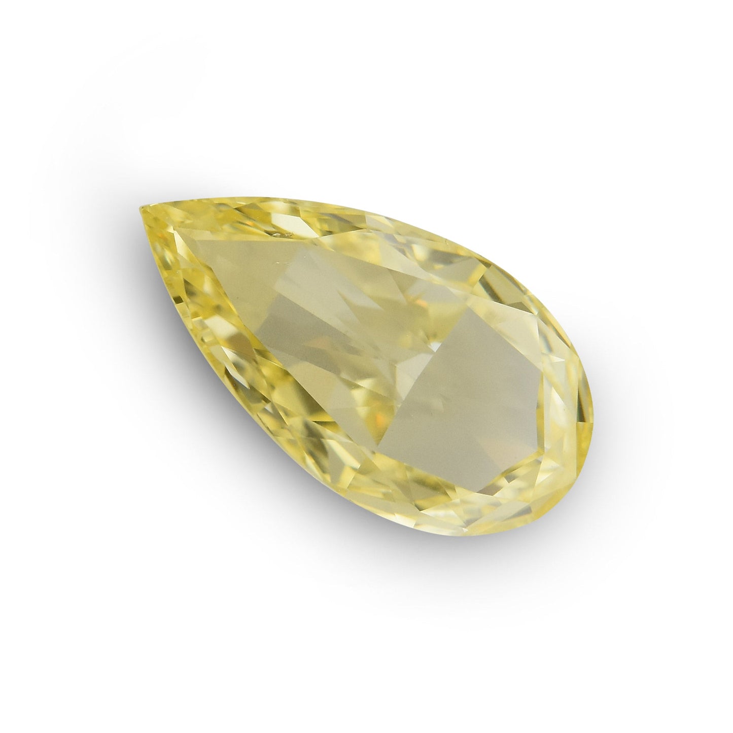 1,00 Karat Fancy Yellow Birnenförmiger Diamant SI1 GIA