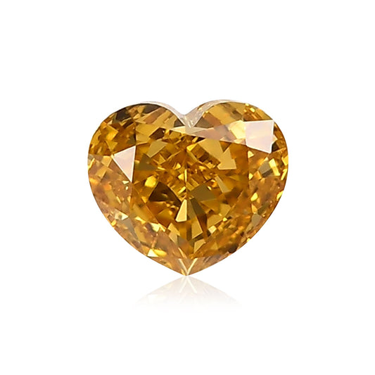 0,28 Karat Fancy Intense Orange Yellow Heart Diamant SI1 GIA
