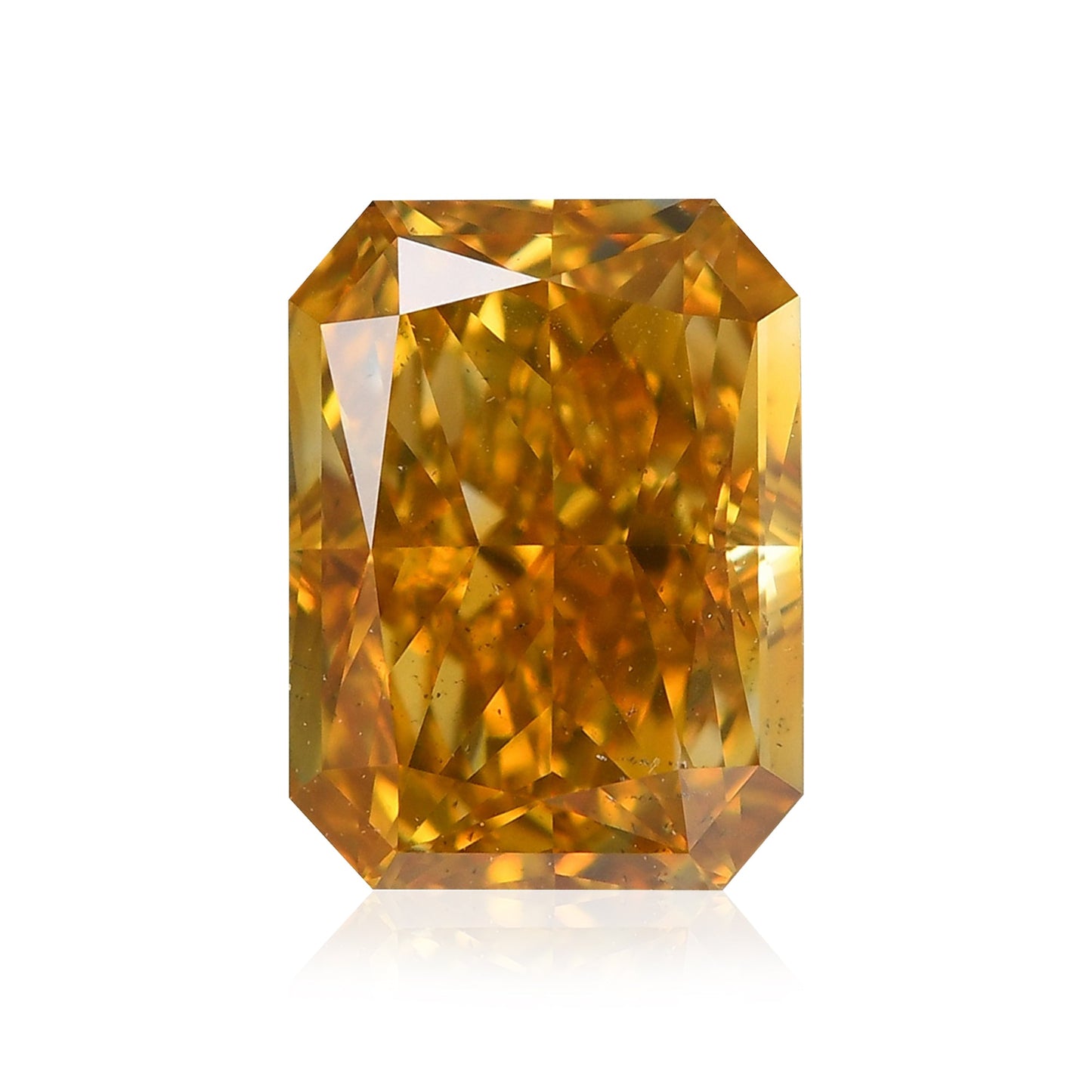 1,27 Karat Fancy Deep Orange Yellow Radiant Diamant SI1 GIA