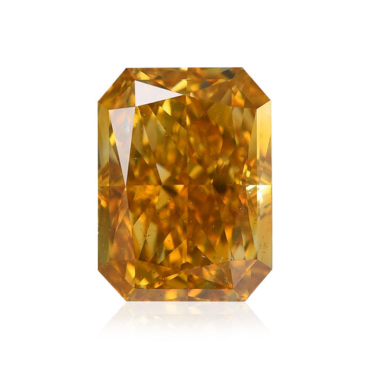 1,27 Karat Fancy Deep Orange Yellow Radiant Diamant SI1 GIA