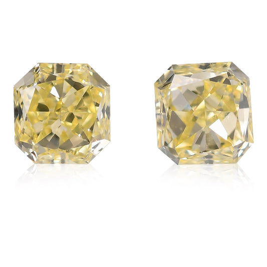 0.76 Carat Fancy Yellow Radiant Diamonds (VS2)