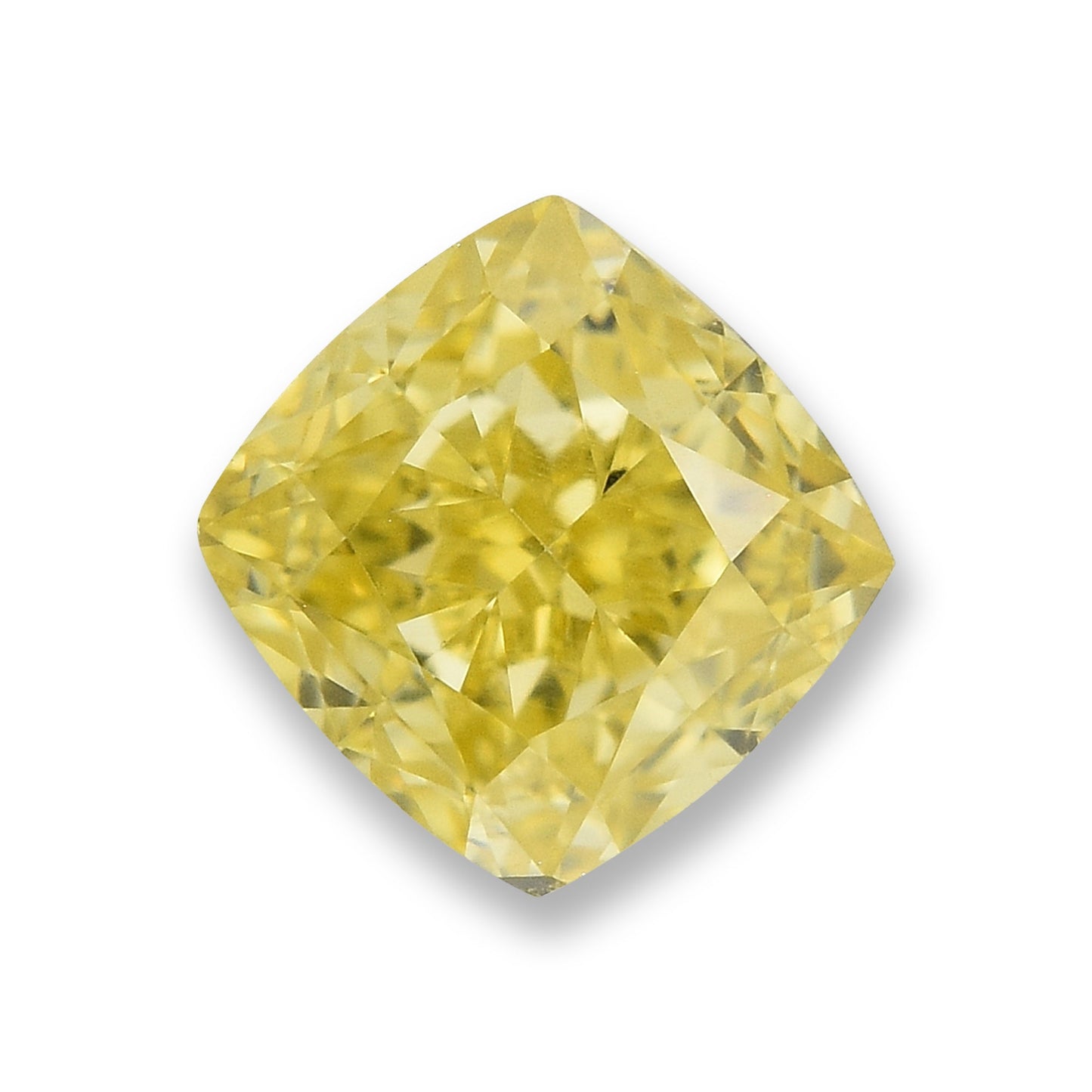 0,52 Karat Fancy Intense Yellow Cushion Diamond SI1 GIA