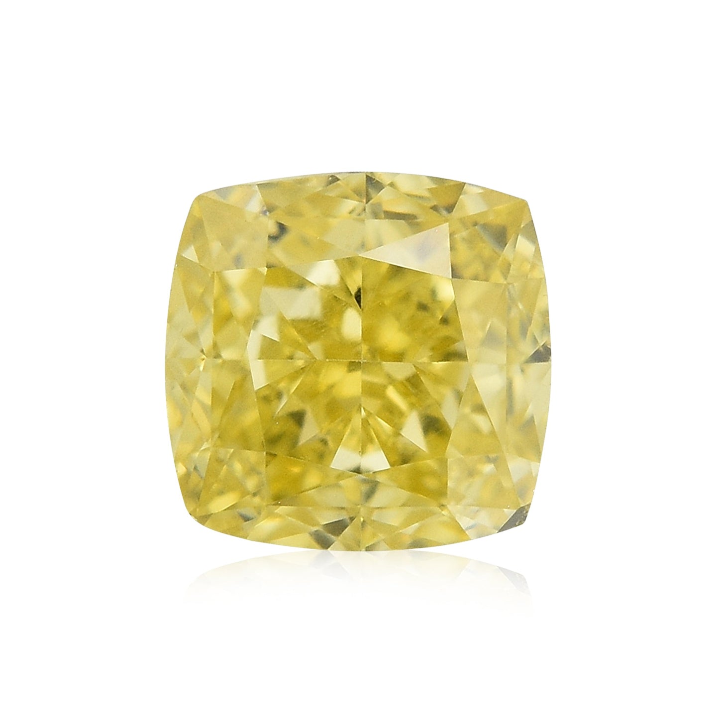 0,52 Karat Fancy Intense Yellow Cushion Diamond SI1 GIA