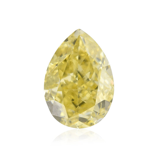 0,51 Karat Fancy Intense Yellow Birnenförmiger Diamant SI2 GIA