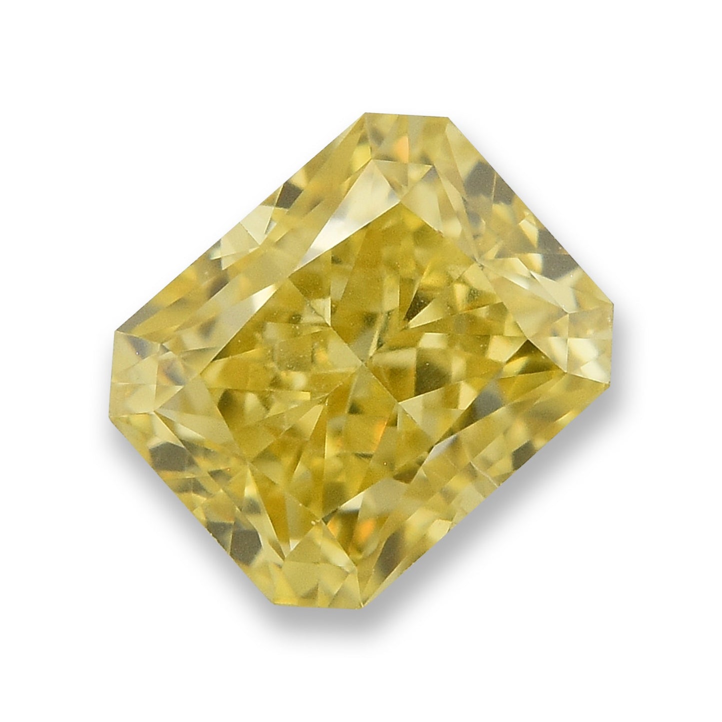 0,54 Karat Fancy Deep Yellow Radiant Diamant VS2 GIA