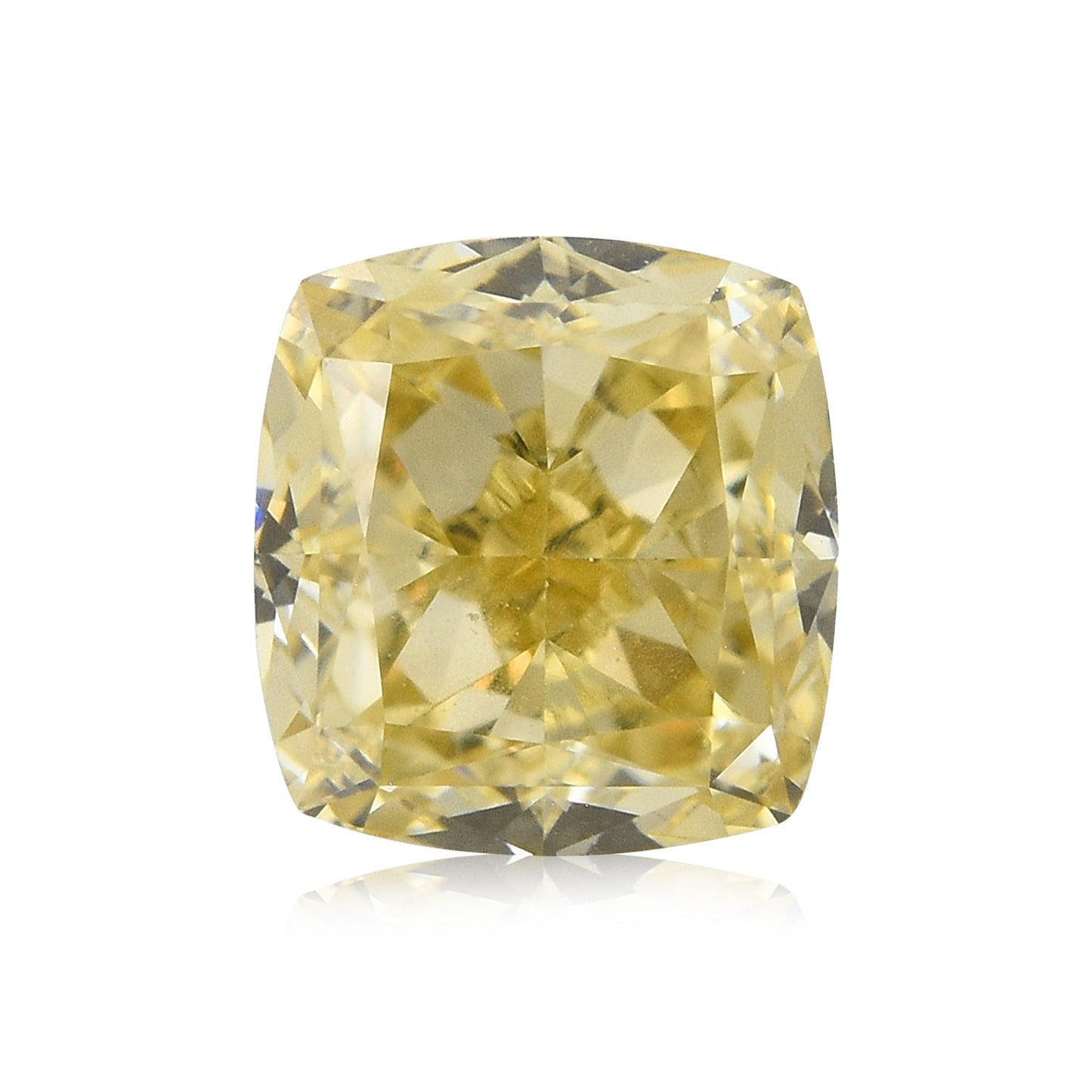 0,61 Karat Fancy Brownish Yellow Cushion Diamond VS1 GIA