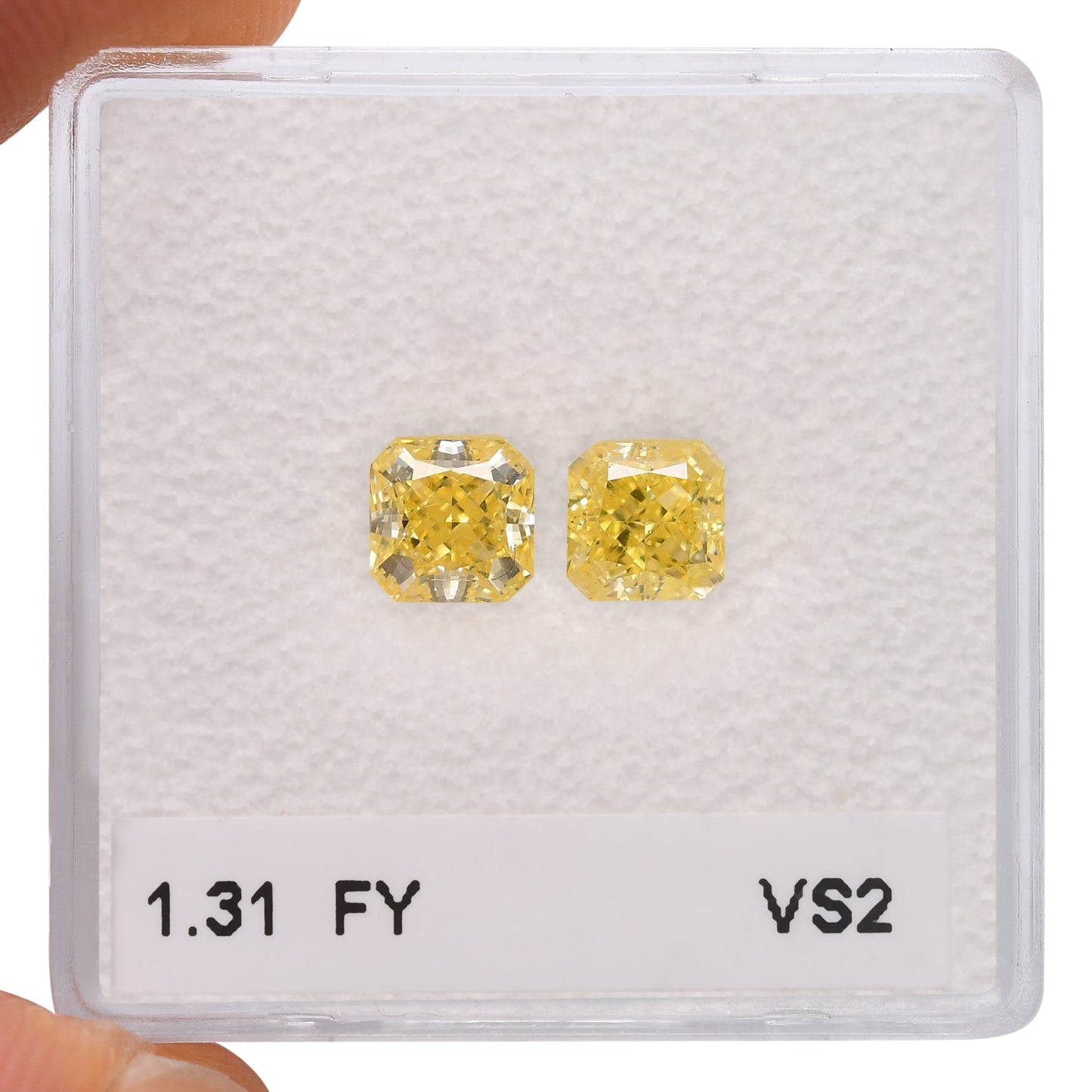 1,31 Karat Fancy Yellow Radiant Diamanten VS2 GIA