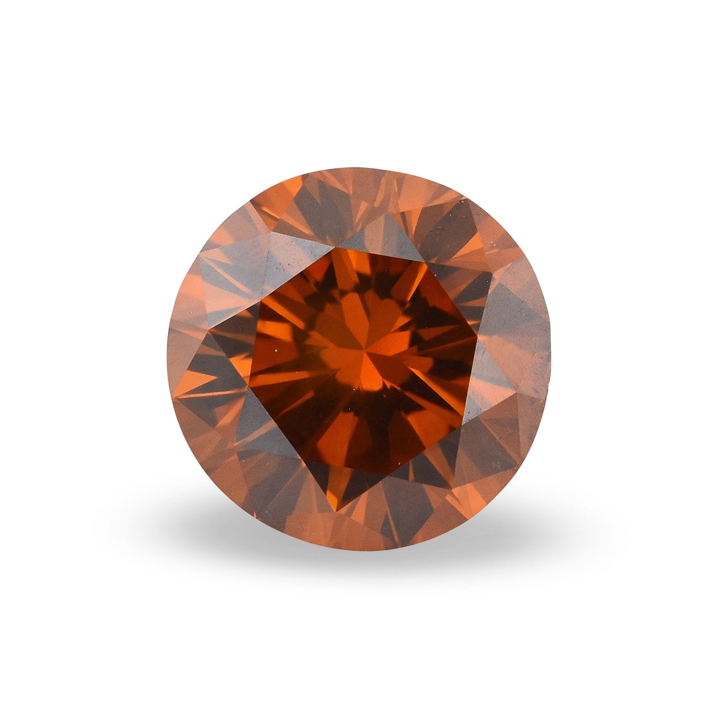 0,83 Karat Fancy Deep Brownish Orange Runder Brillanter SI2 GIA